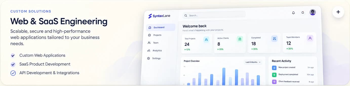 Web & SaaS Engineering service illustration